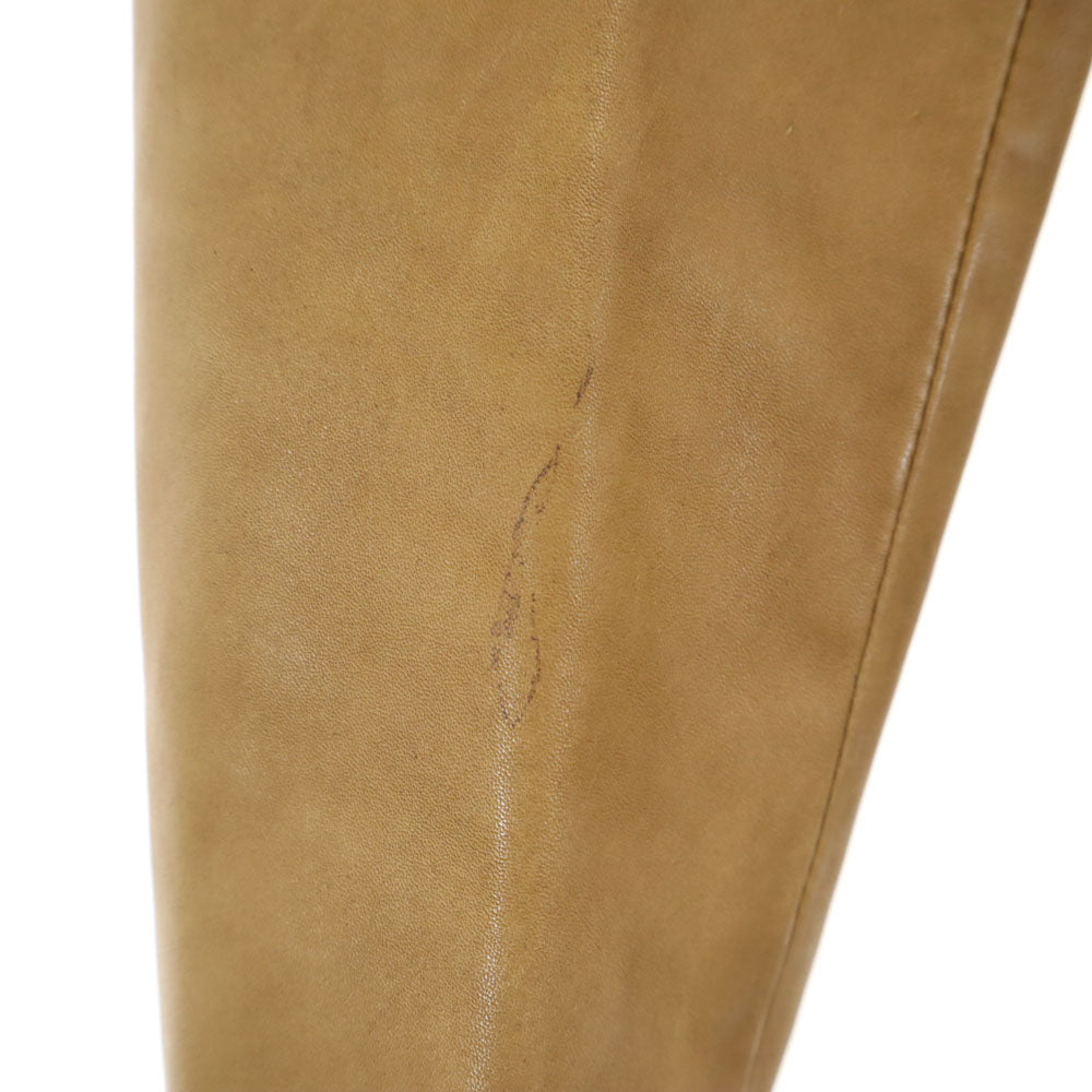 WEEKEND MaxMara ウィークエンドマックスマーラ イタリア製 本革 レザージャケット 42 ブラウン系 レディース