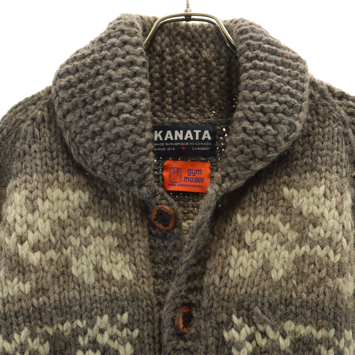 KANATA カナタ ジムマスター gym master カナダ製 カウチンジャケット ブラウン系 メンズ