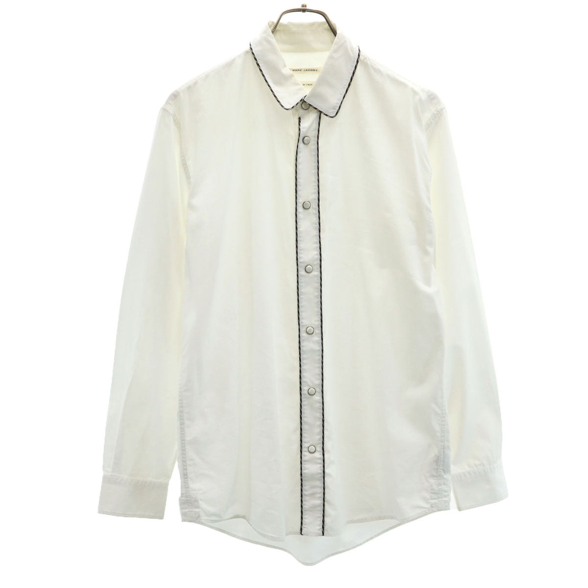 MARC JACOBS マークジェイコブス 2013年 イタリア製 長袖 コットンシャツ 46 ホワイト メンズ