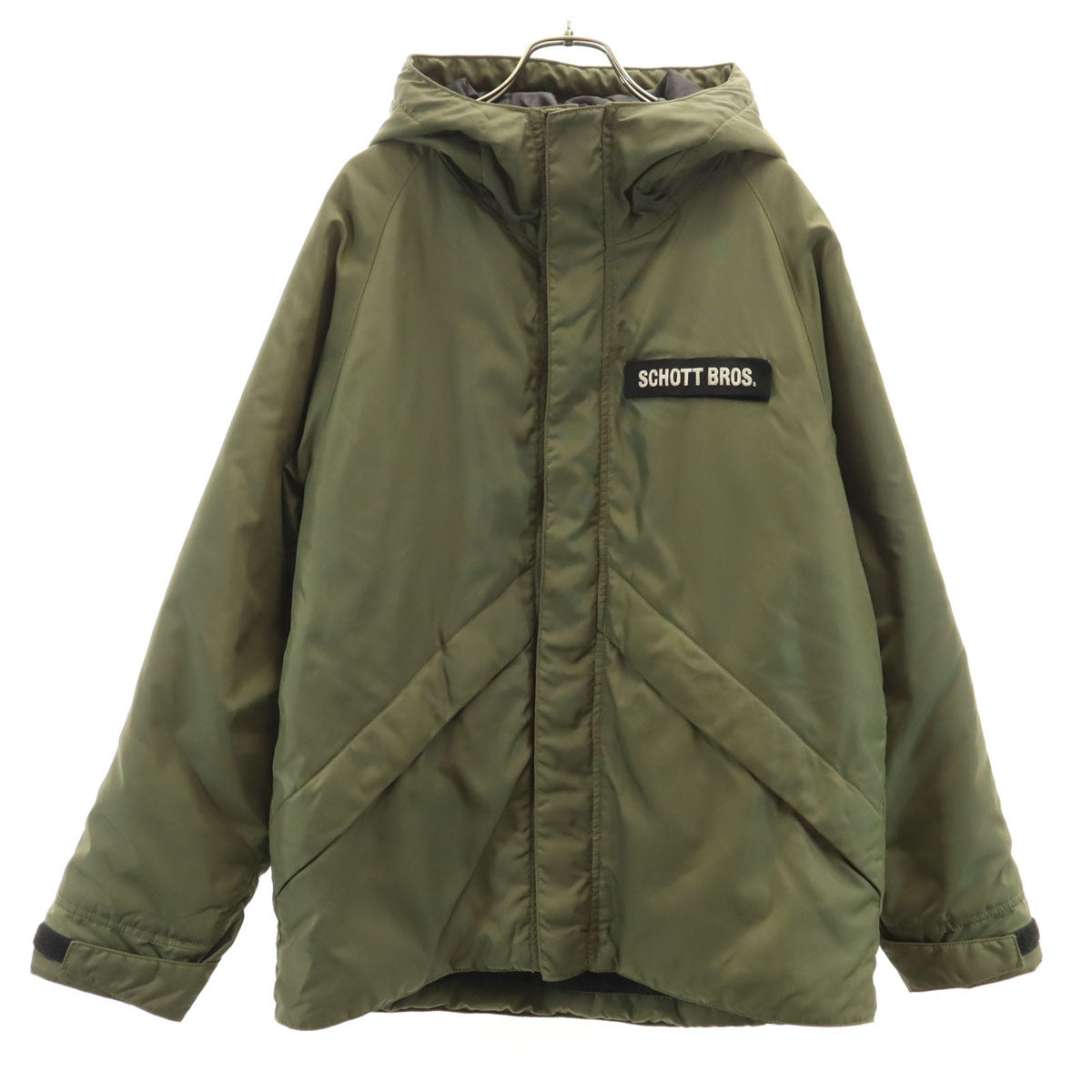 schott ショット 中綿ジャケット M カーキ メンズ