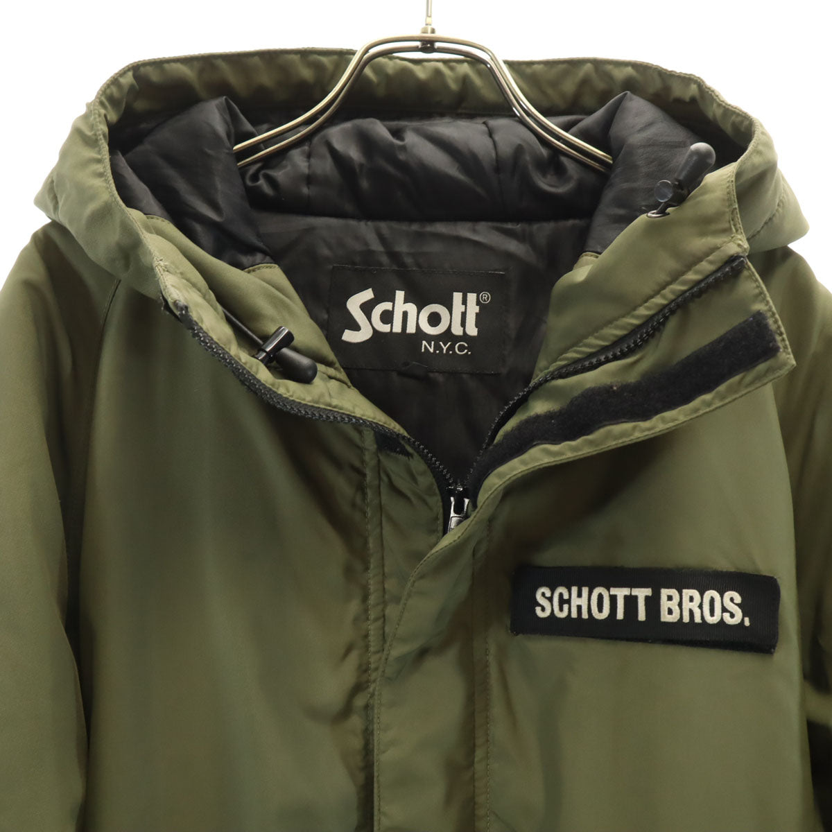 schott ショット 中綿ジャケット M カーキ メンズ