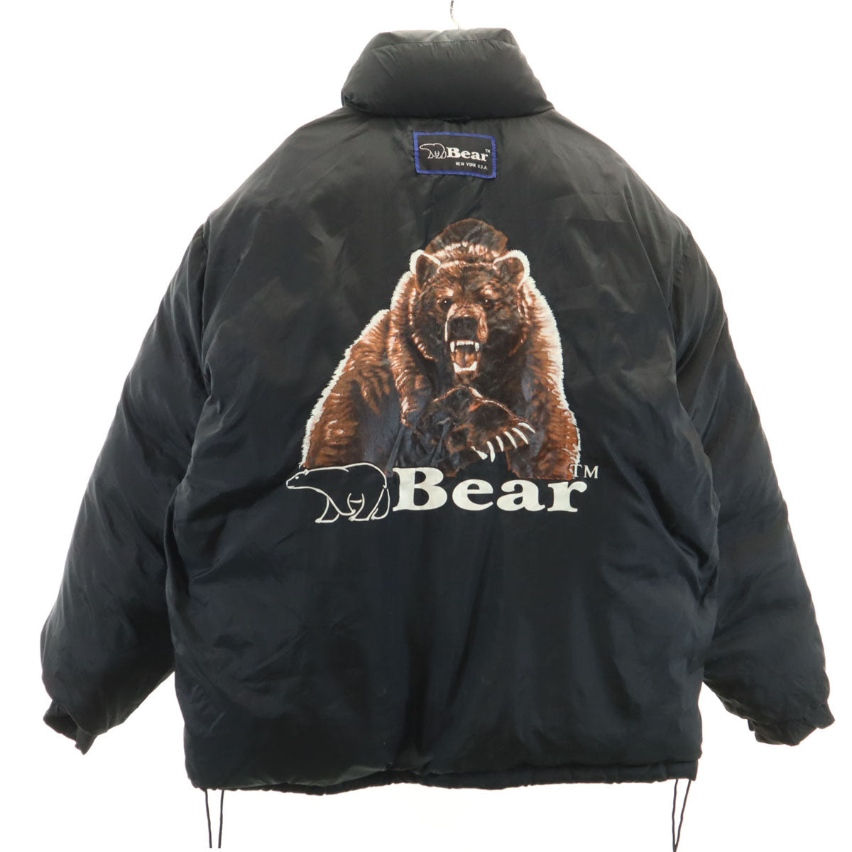 Bear ベアー リバーシブル ダウンジャケット M ブラック メンズ