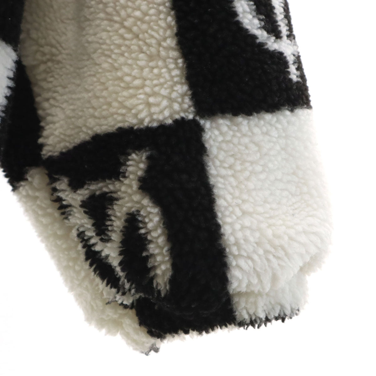 OY オーワイ 韓国製 総柄 ボアジャケット ホワイト系 メンズ