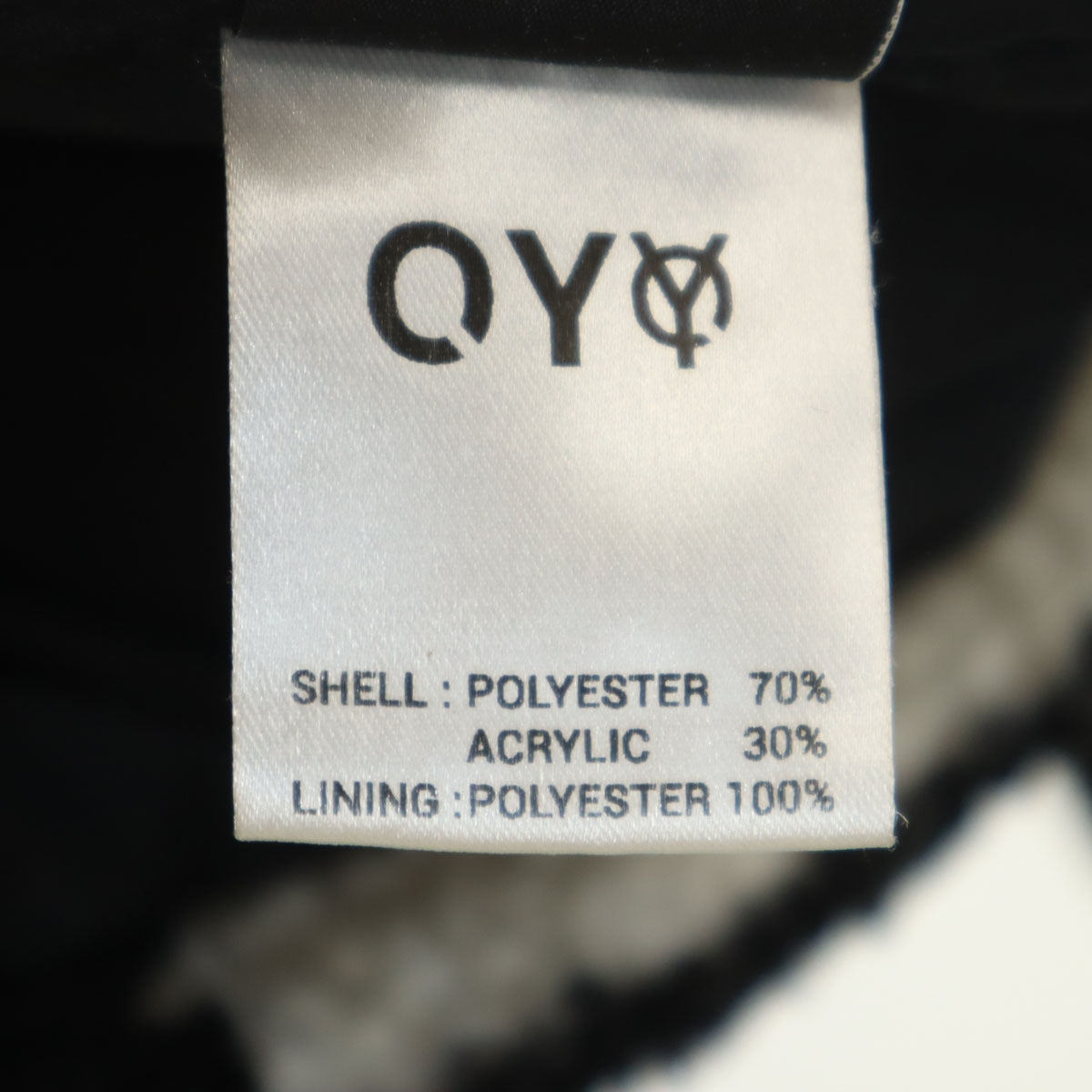 OY オーワイ 韓国製 総柄 ボアジャケット ホワイト系 メンズ