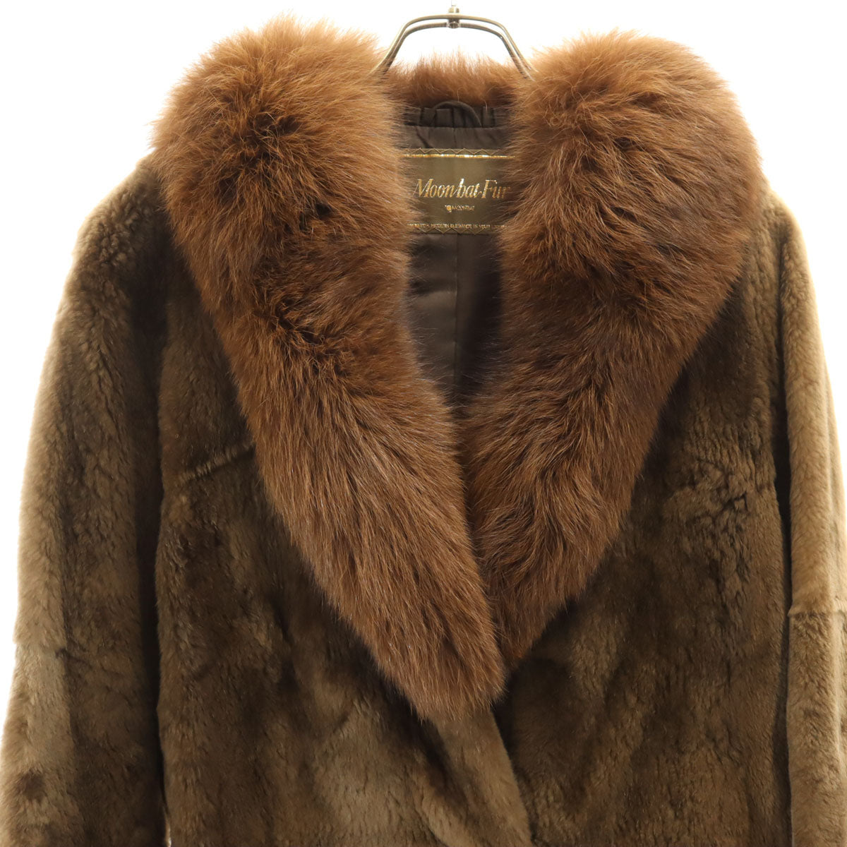 Moon Bat Fur ムーンバットファー 毛皮コート 9 ブラウン系 レディース