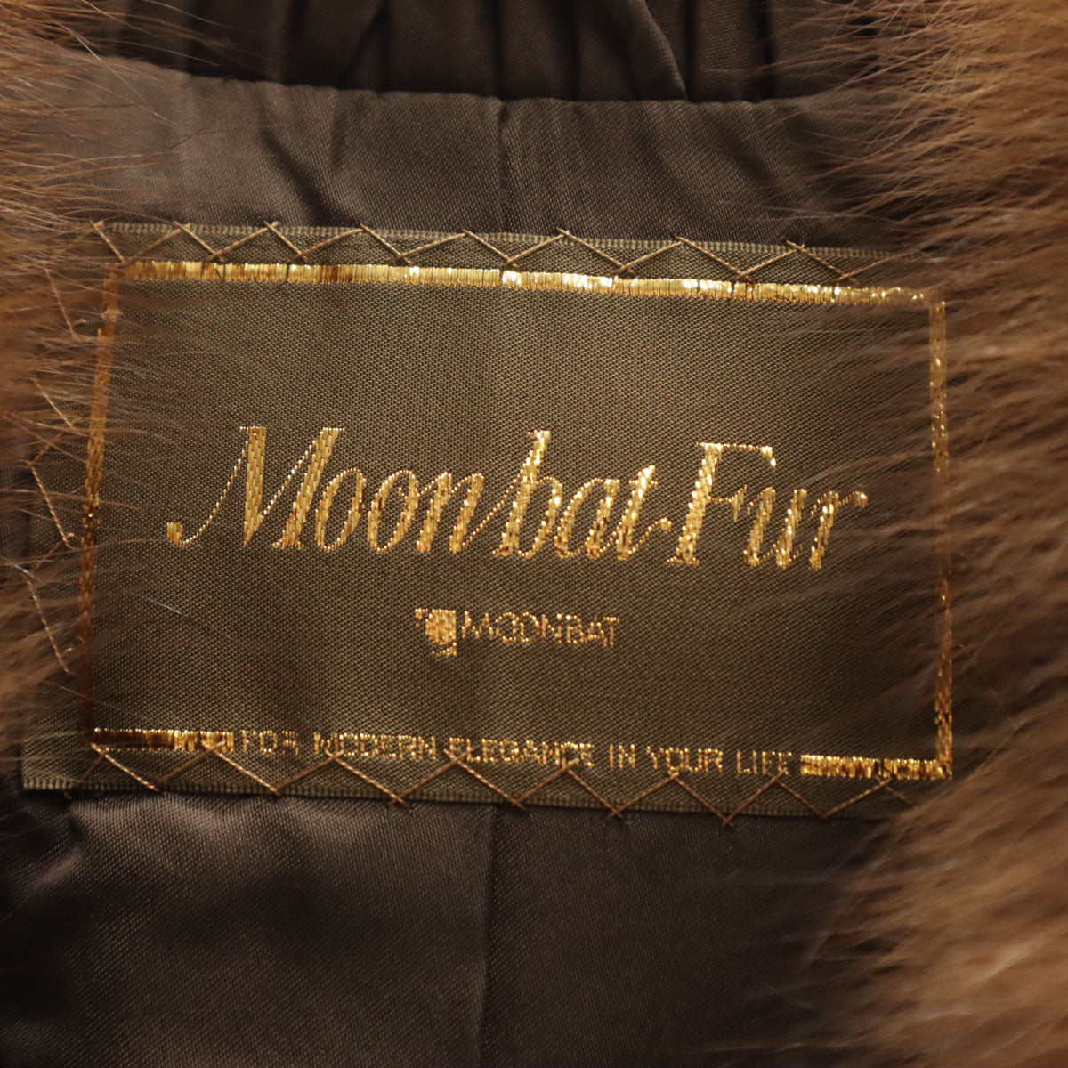 Moon Bat Fur ムーンバットファー 毛皮コート 9 ブラウン系 レディース