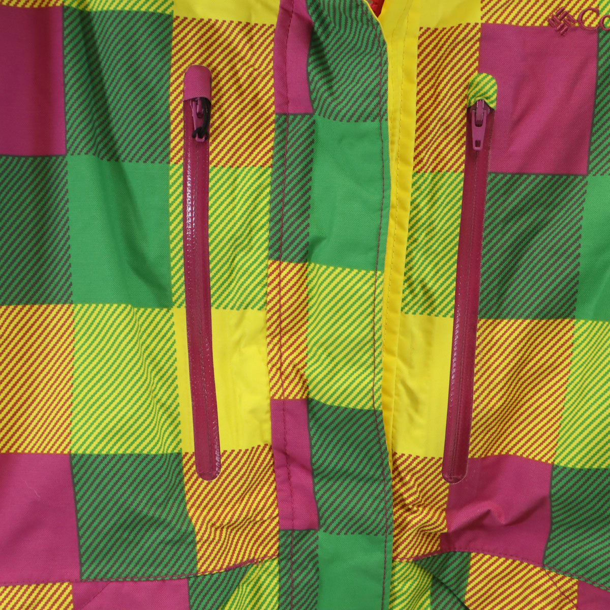 Columbia コロンビア 総柄 スノーボード 中綿ジャケット S イエロー アウトドア レディース