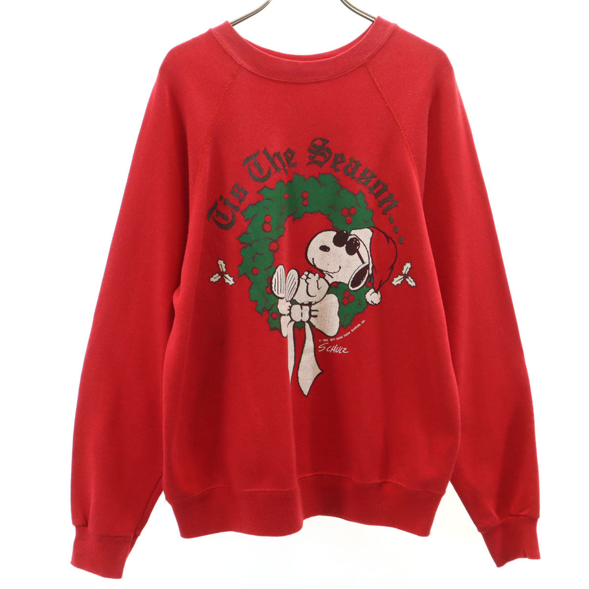 ARTEX アルテックス 70s 80s USA製 ヴィンテージ スヌーピー 長袖 スウェット トレーナー M レッド SNOOPY メンズ