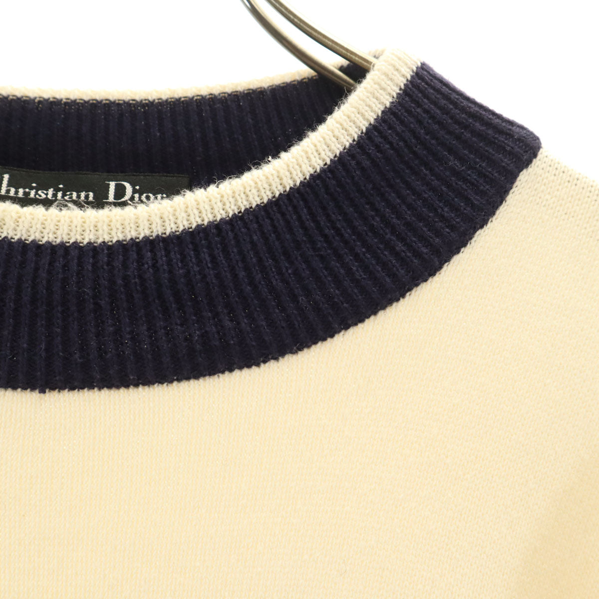 Christian Dior SPORTS クリスチャンディオールスポーツ 90s オールド 長袖 ニット M アイボリー セーター メンズ