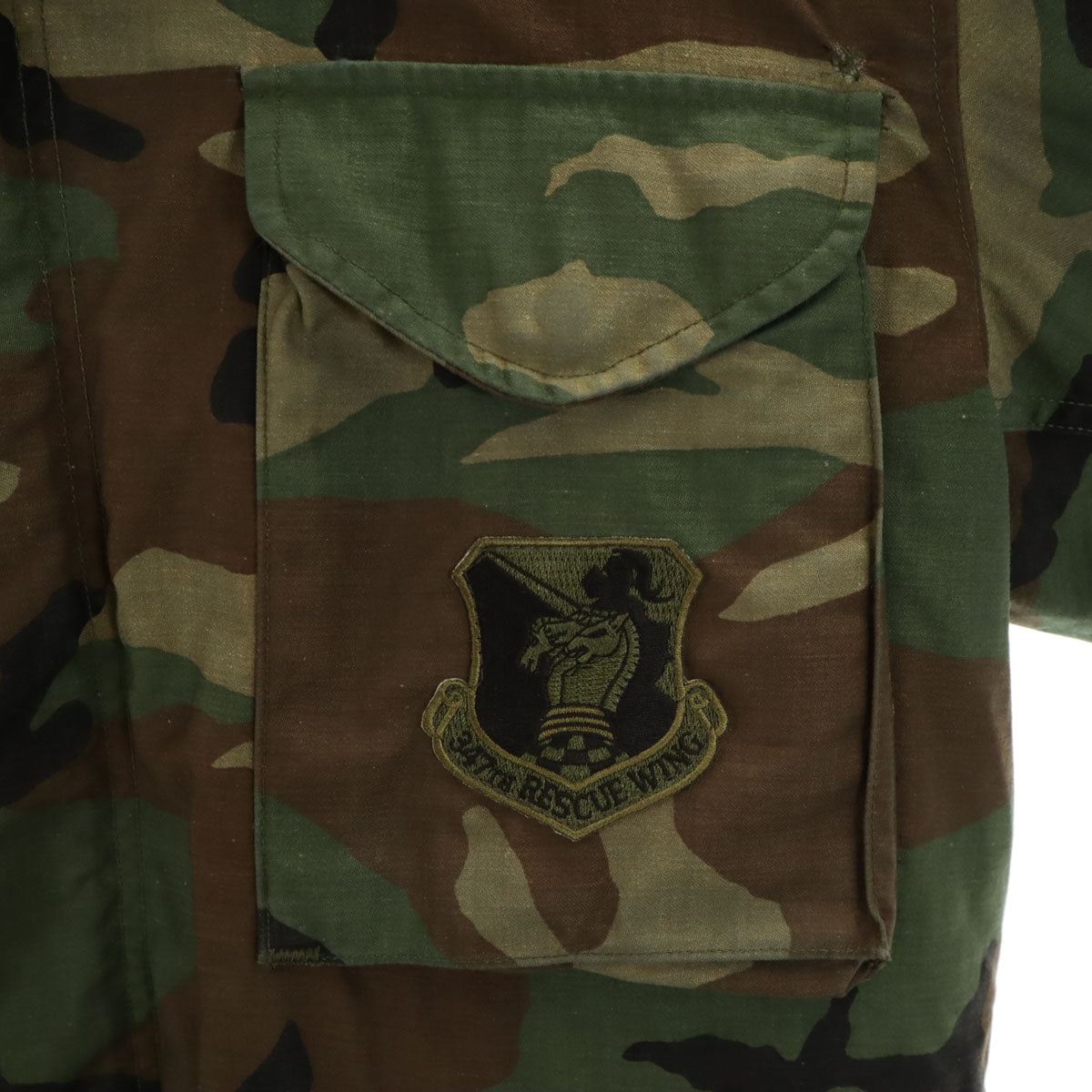 US ARMY アメリカ軍 80s DLA ヴィンテージ ウッドランドカモ M-65 フィールドジャケット M カーキ ライナー付き ミリタリー メンズ