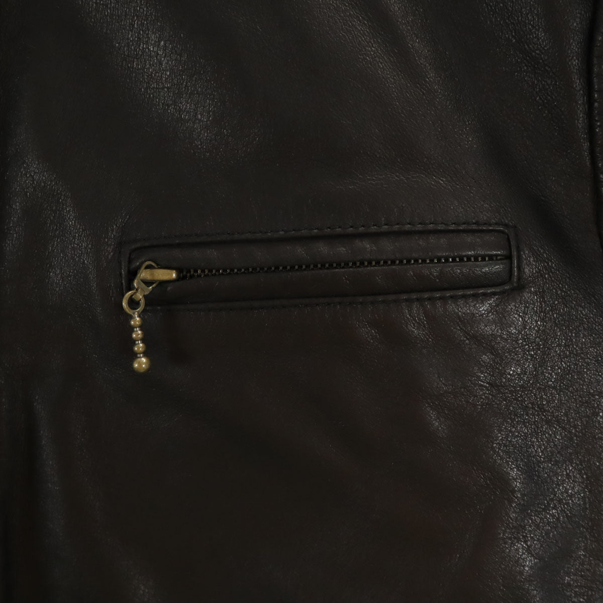 Canyon de Chelly キャニオン デ シェリー 牛革 レザージャケット L ブラック 中綿 ライダース メンズ