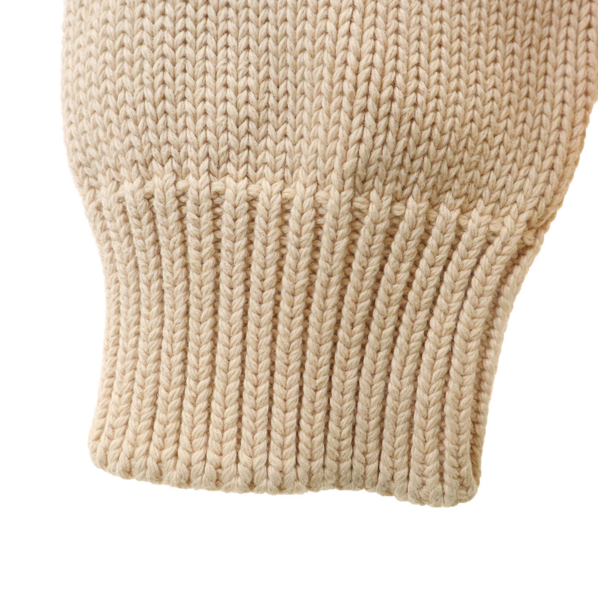 BALENCIAGA バレンシアガ イタリア製 長袖 UNIFIT BBロゴエンブロイダリー ニット XS ベージュ セーター メンズ