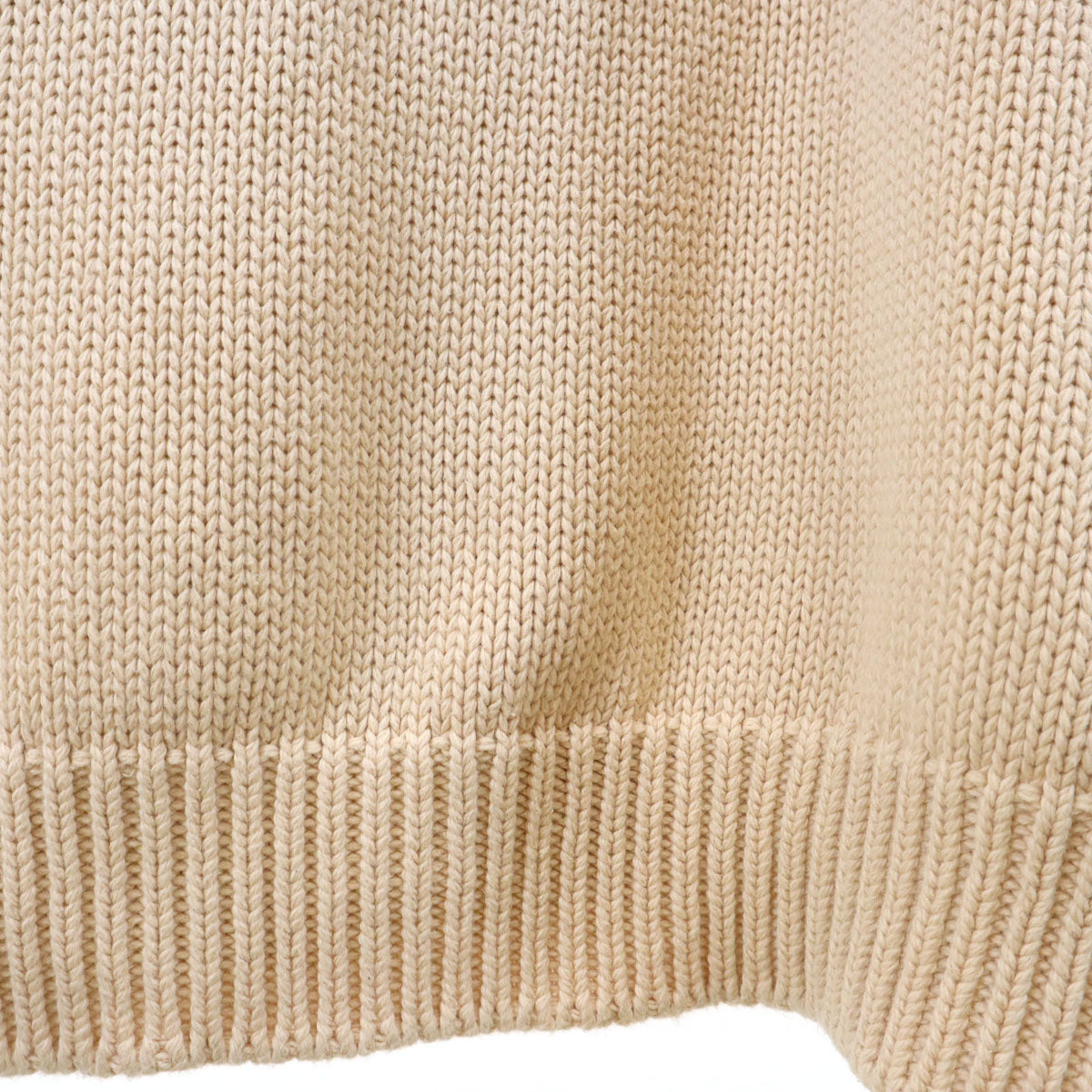 BALENCIAGA バレンシアガ イタリア製 長袖 UNIFIT BBロゴエンブロイダリー ニット XS ベージュ セーター メンズ