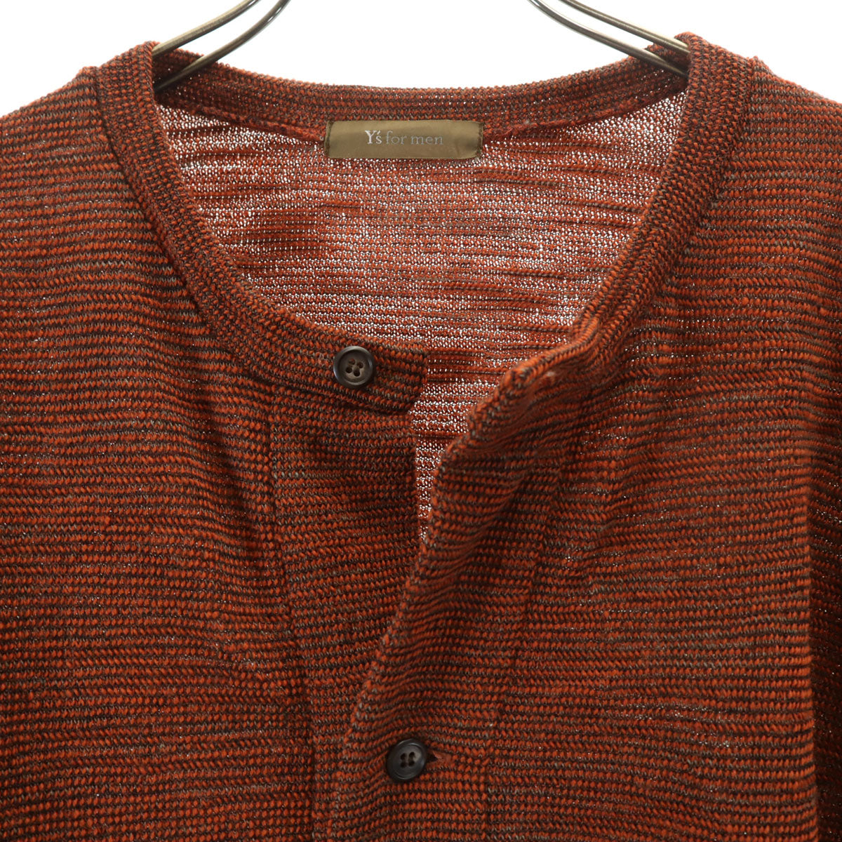 Y’s for men ワイズフォーメン 90s 日本製 ウール100% オールド 長袖 ニット カーディガン ブラウン系 ヨウジヤマモト メンズ