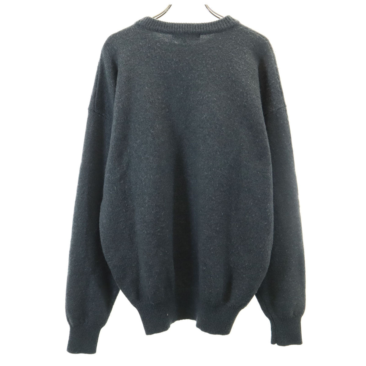 Christian Dior MONSIEUR クリスチャンディオール ムッシュ 90s ウール100% オールド 長袖 セーター L グレー系 ニット メンズ