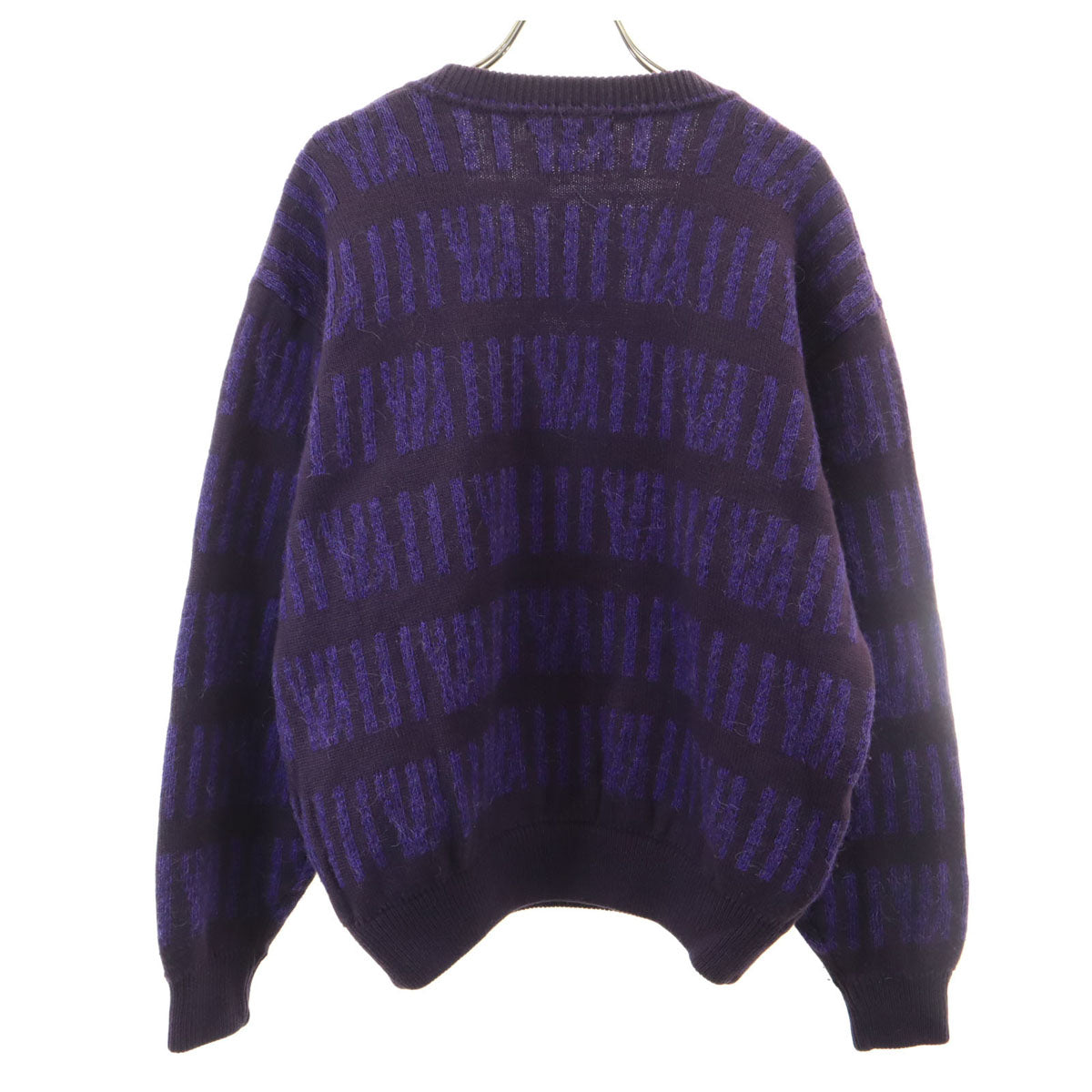 Christian Dior SPORTS クリスチャンディオールスポーツ 90s ウール100% オールド 長袖 Vネック セーター M パープル系 ニット メンズ
