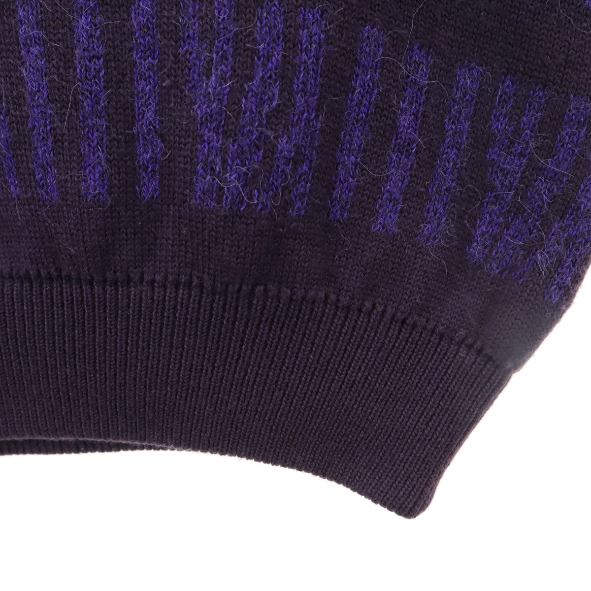 Christian Dior SPORTS クリスチャンディオールスポーツ 90s ウール100% オールド 長袖 Vネック セーター M パープル系 ニット メンズ