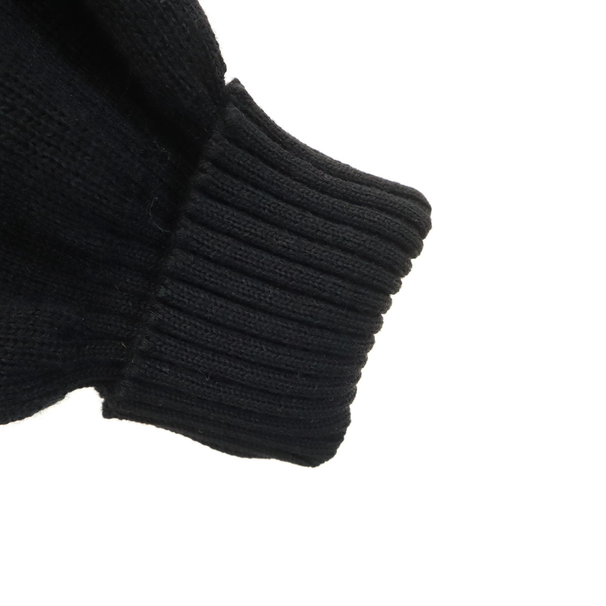 Burberrys バーバリーズ 90s 英国製 オールド 長袖 コマンド Vネック ニットカーディガン L ブラック エルボーパッチ メンズ