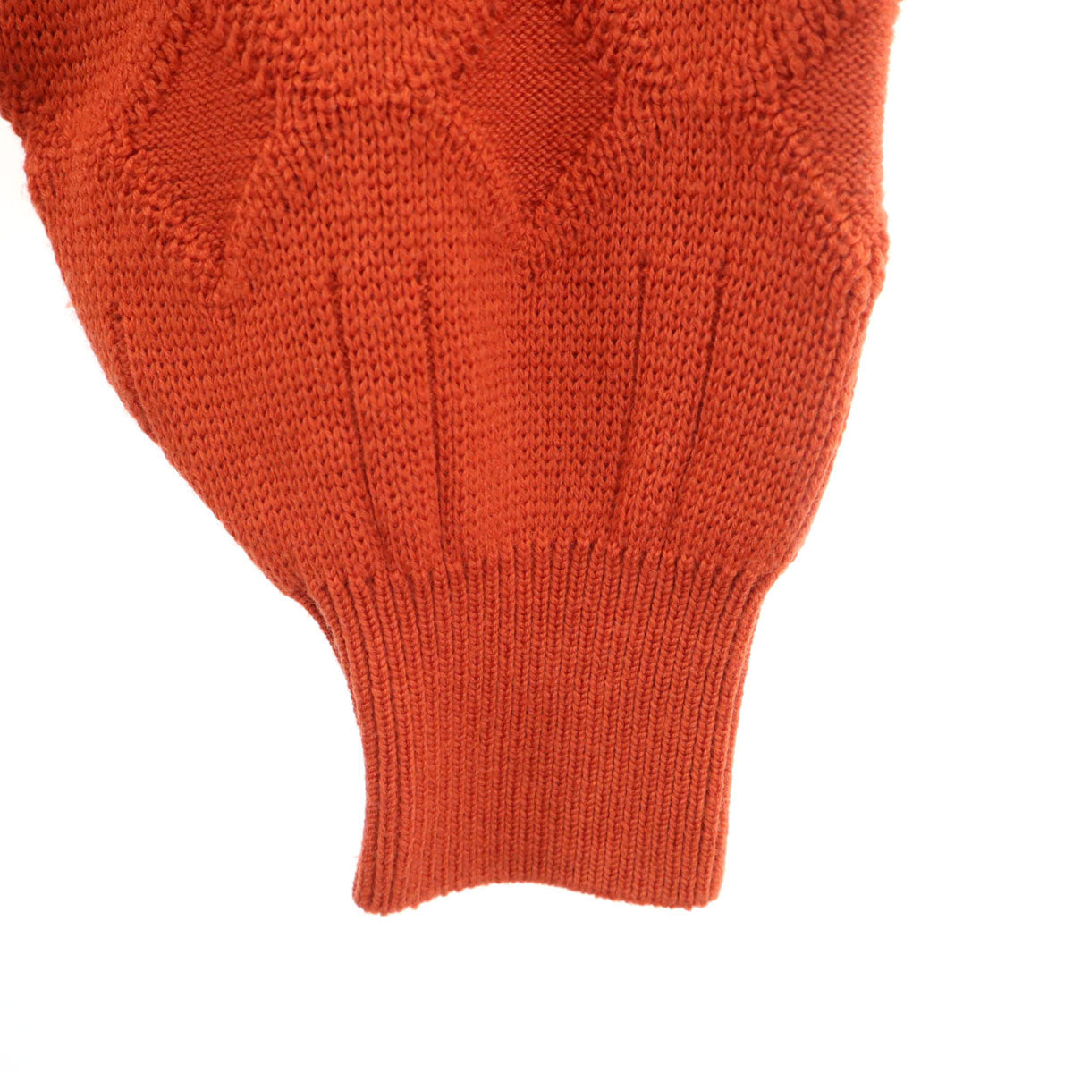 Christian Dior SPORTS クリスチャンディオールスポーツ 90s オールド 総柄 長袖 Vネック ニット M オレンジ セーター メンズ