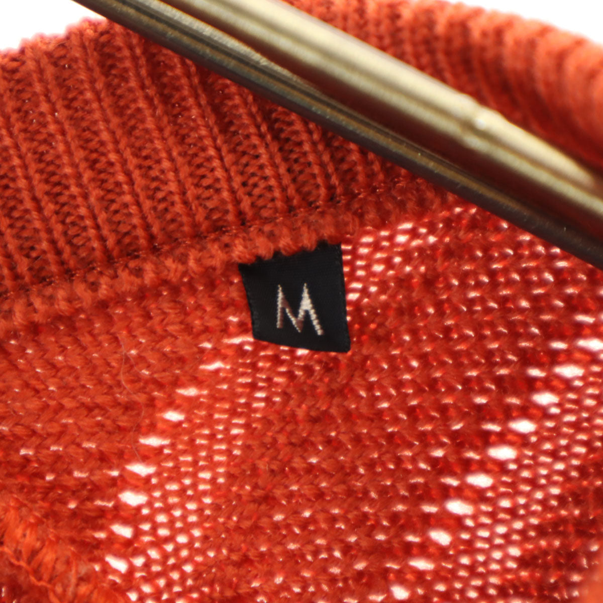 Christian Dior SPORTS クリスチャンディオールスポーツ 90s オールド 総柄 長袖 Vネック ニット M オレンジ セーター メンズ