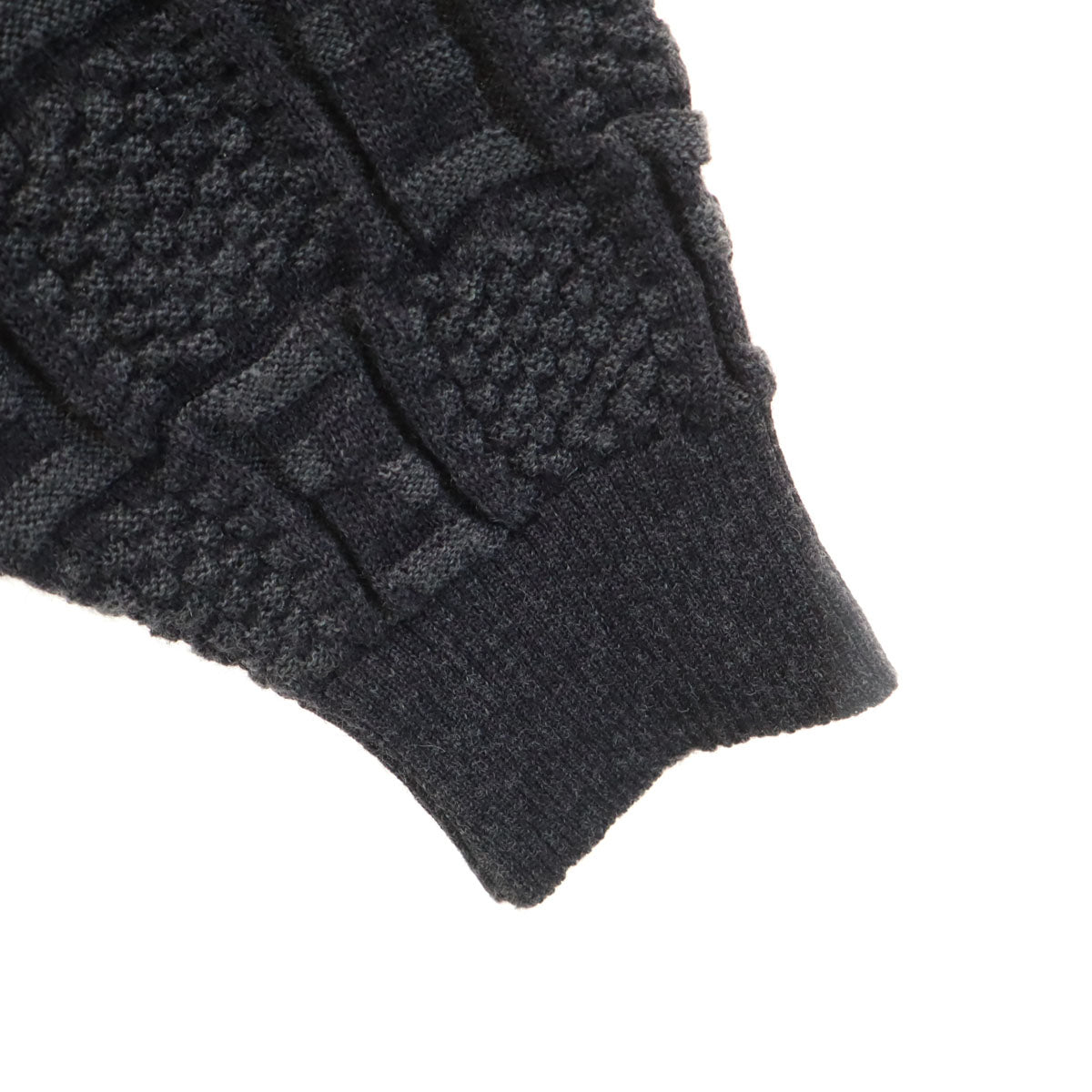 FENDI CLUB フェンディ クラブ 90s イタリア製 オールド ズッカ柄 長袖 セーター 50/M チャコールグレー ニット メンズ