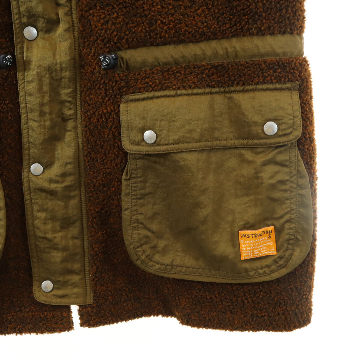 HAI SPORTING GEAR ハイスポーティングギア 80s 90s オールド フーデッド ボアコート M ブラウン イッセイミヤケ メンズ