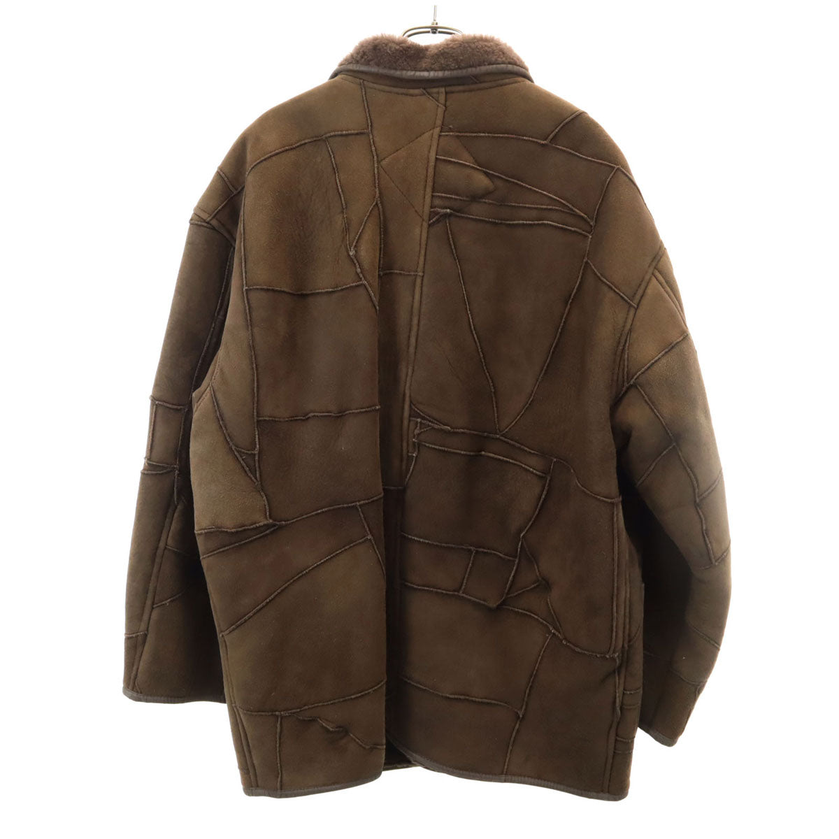 HAI SPORTING GEAR ハイスポーティングギア 80s 90s オールド パッチワーク ムートンジャケット M ブラウン イッセイミヤケ メンズ