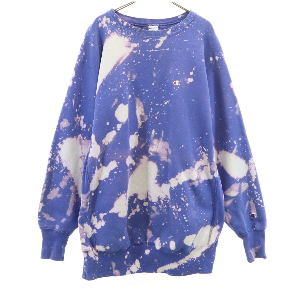 Champion チャンピオン 90s USA製 オールド 刺繍タグ 長袖 リバースウィーブ スウェット トレーナー XXL 青紫 メンズ