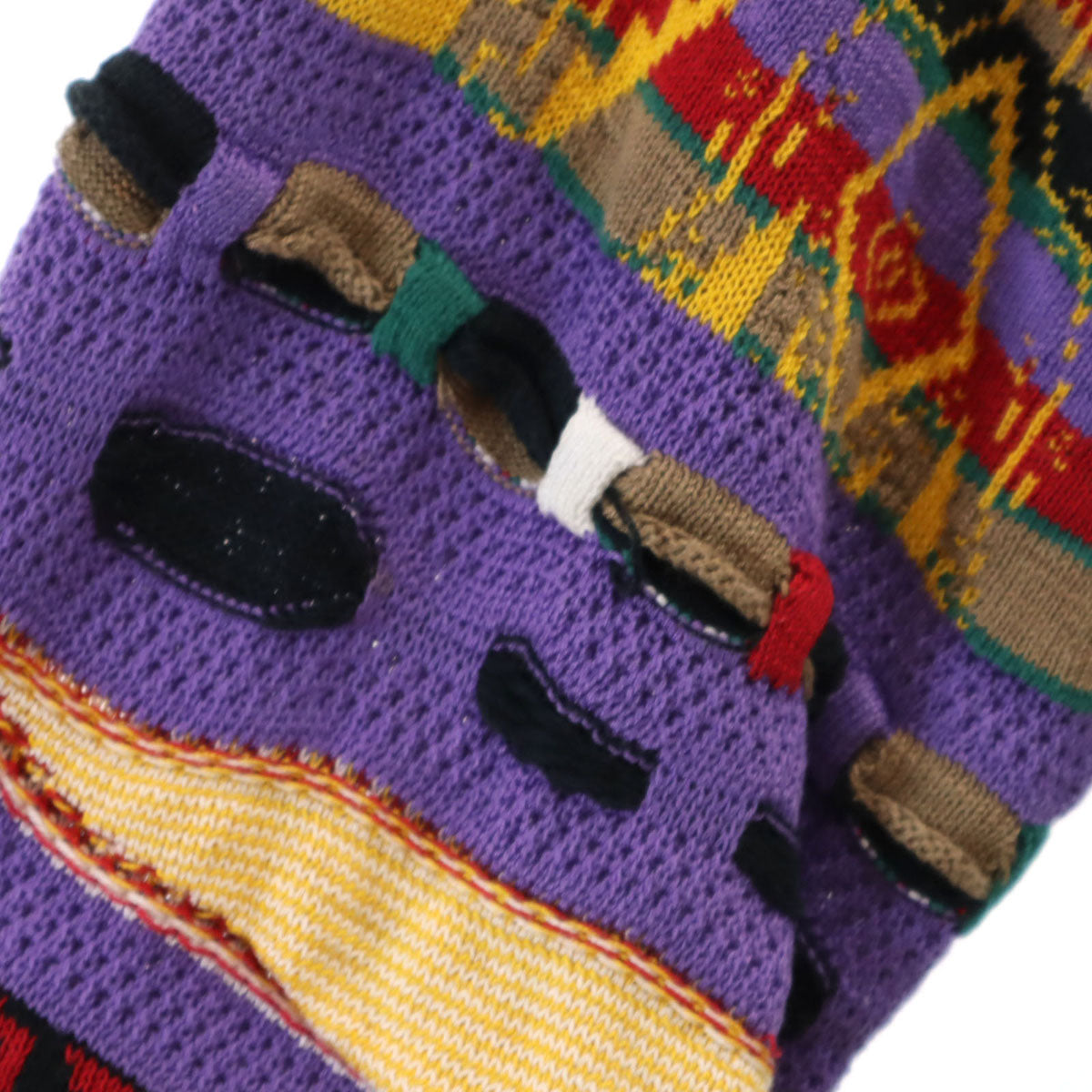 COOGI クージー 90s オーストラリア製 オールド 長袖 3D ニットカーディガン M マルチ メンズ