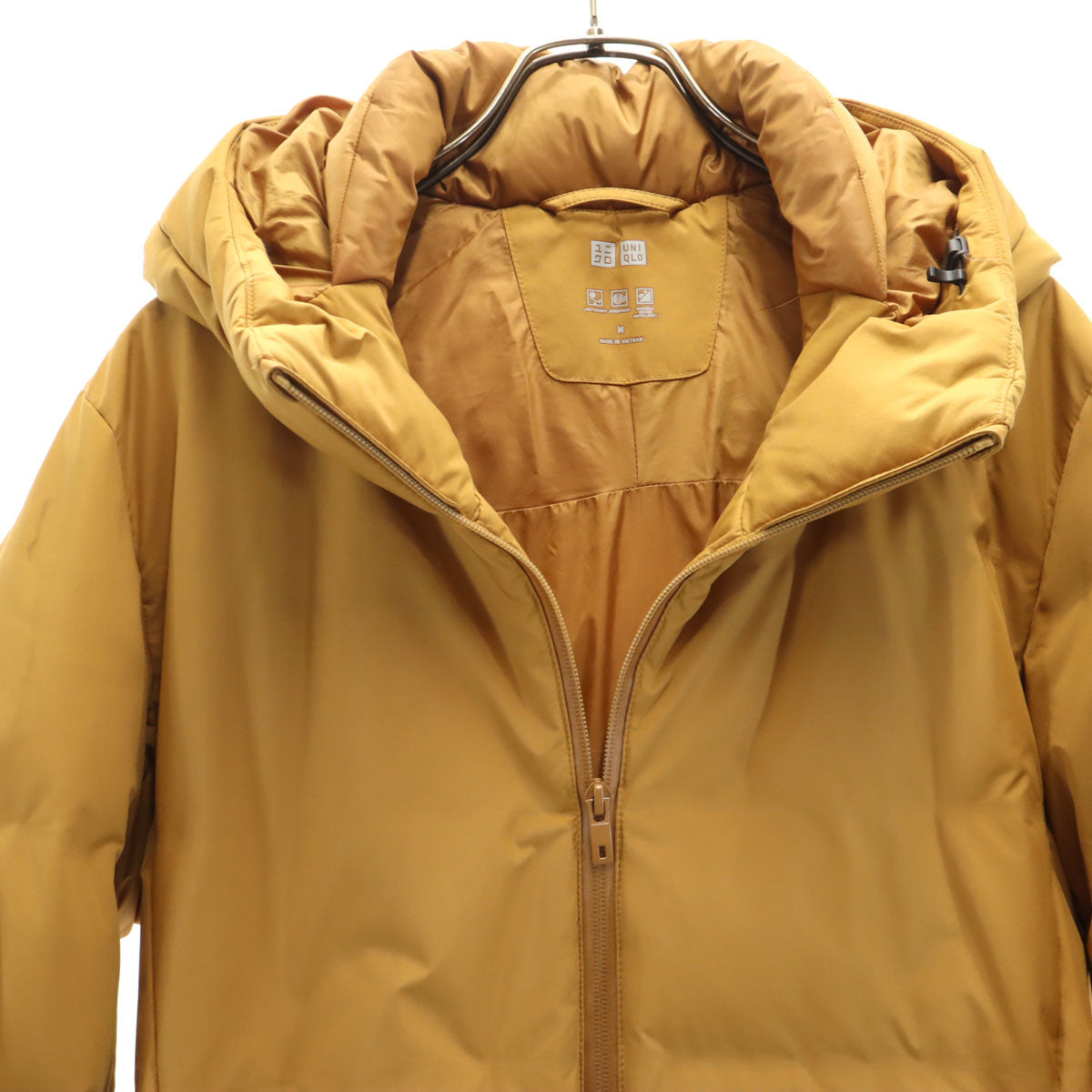 UNIQLO ユニクロ シームレス ダウンジャケット M キャメル メンズ
