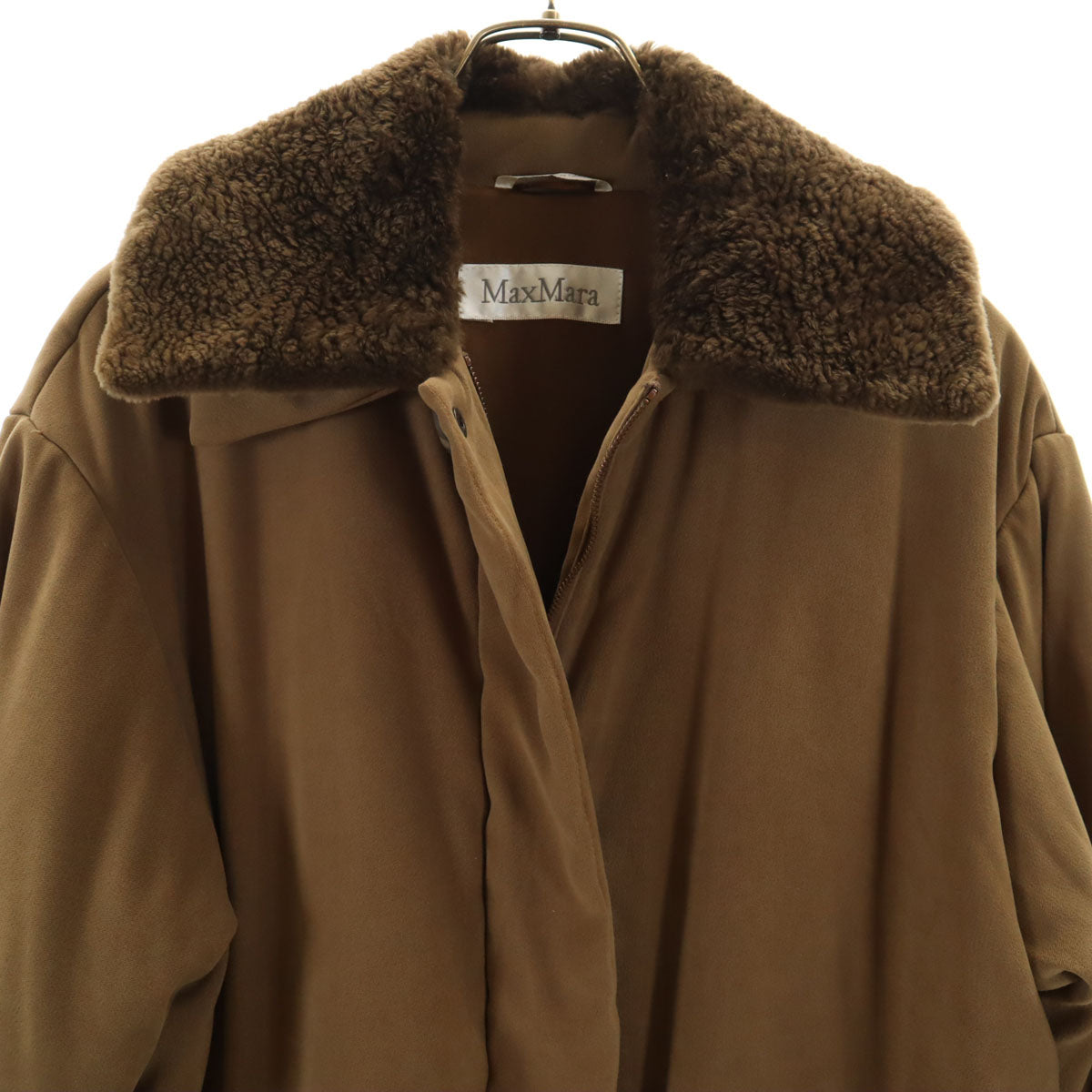 MAX MARA マックスマーラ イタリア製 中綿コート 40 ブラウン レディース