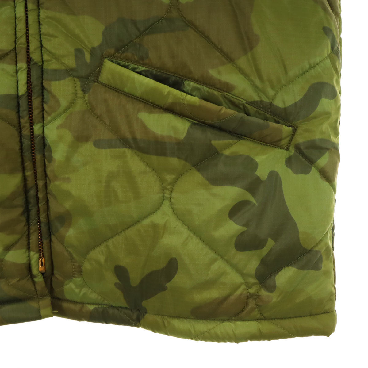 東洋エンタープライズ テーラー東洋 カモフラ柄 ベトナムマップ ベトジャン ライナー ジャケット M オリーブ TT13675 迷彩 虎 龍 キルティング メンズ