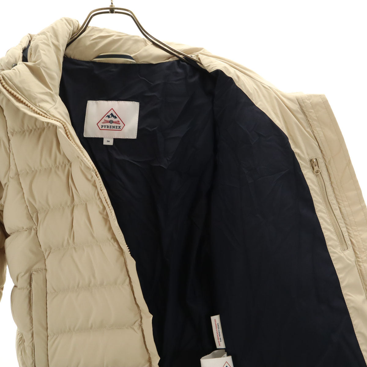 Pyrenex ピレネックス ダウンジャケット 36 ベージュ レディース
