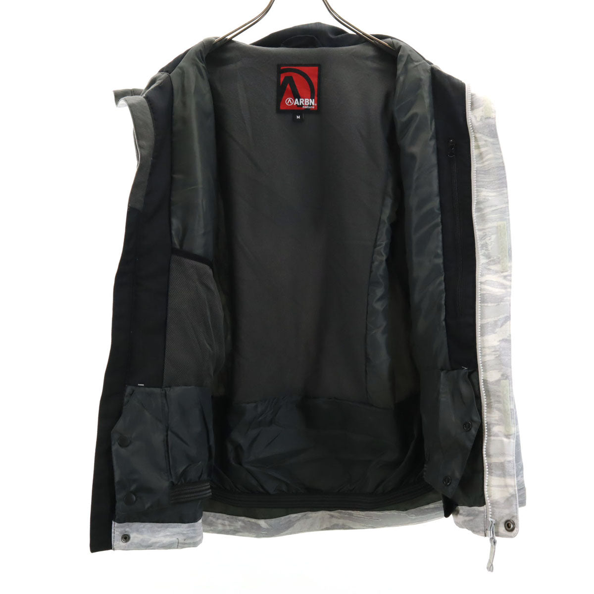 ARBN エアボーン スノーボード ウェア 上下 セットアップ M ホワイトグレー メンズ