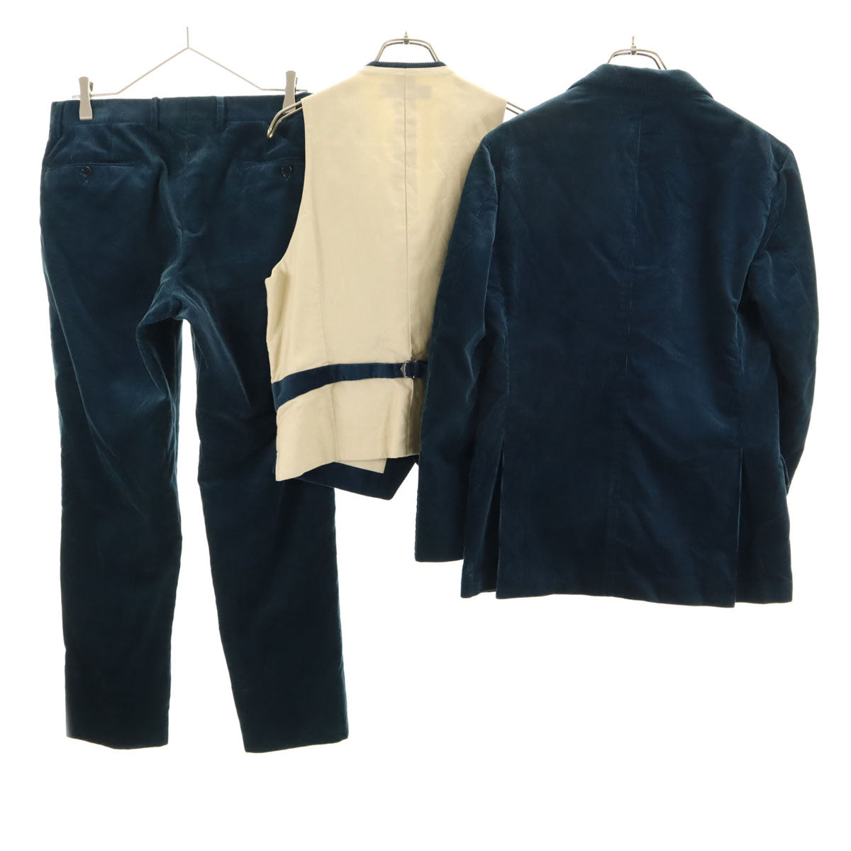 UNITED ARROWS GREEN LABEL RELAXING ユナイテッドアローズ グリーンレーベルリラクシング コーデュロイジャケット 上下 セットアップ 44 ネイビー メンズ