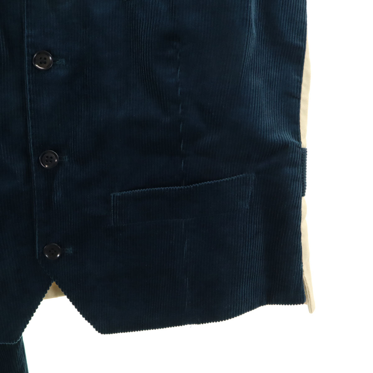 UNITED ARROWS GREEN LABEL RELAXING ユナイテッドアローズ グリーンレーベルリラクシング コーデュロイジャケット 上下 セットアップ 44 ネイビー メンズ