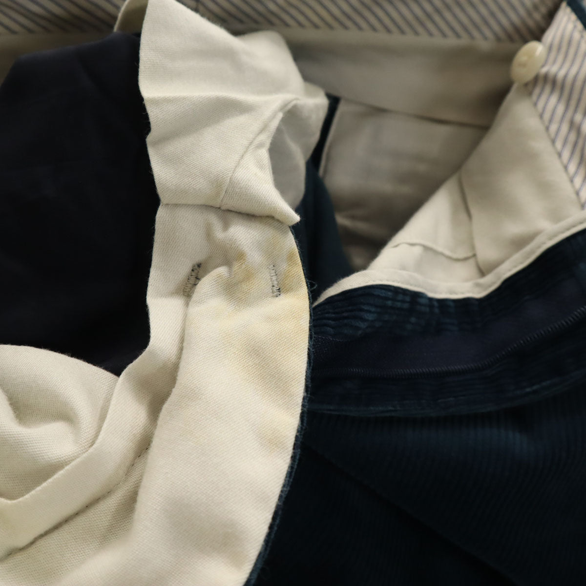 UNITED ARROWS GREEN LABEL RELAXING ユナイテッドアローズ グリーンレーベルリラクシング コーデュロイジャケット 上下 セットアップ 44 ネイビー メンズ