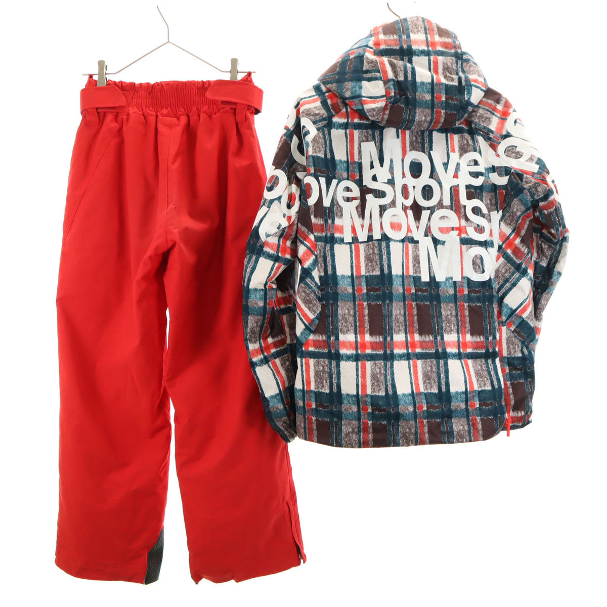 DESCENTE デサント 総柄 スキー ウェア 上下 セットアップ S ネイビー系 アソート メンズ