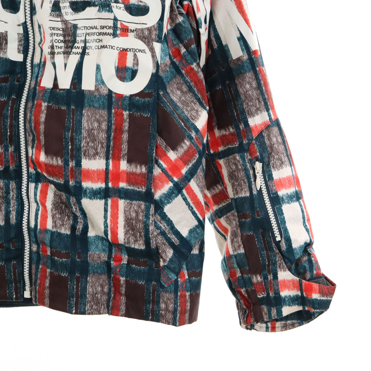 DESCENTE デサント 総柄 スキー ウェア 上下 セットアップ S ネイビー系 アソート メンズ