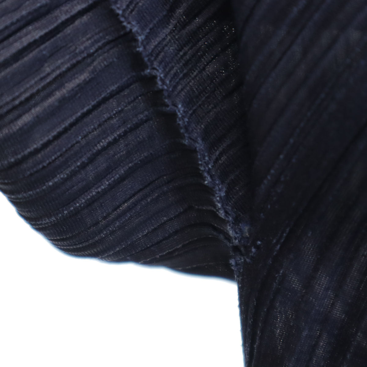 PLEATS PLEASE プリーツプリーズ 日本製 長袖 プリーツ ブラウス 4 ネイビー レディース