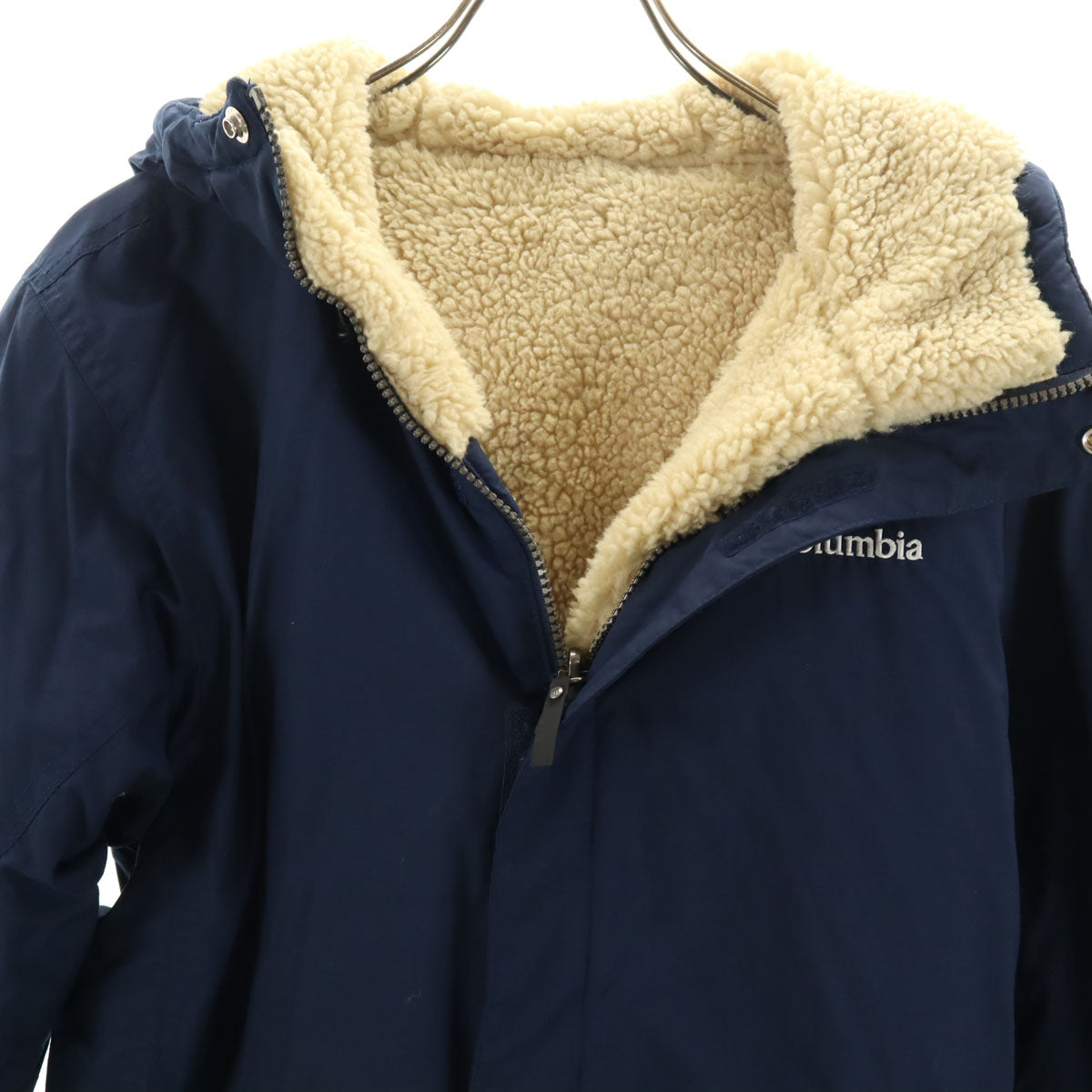 Columbia コロンビア BLUE BLUE ブルーブルー コラボ リバーシブル ジャケット M ネイビー アウトドア ボア メンズ