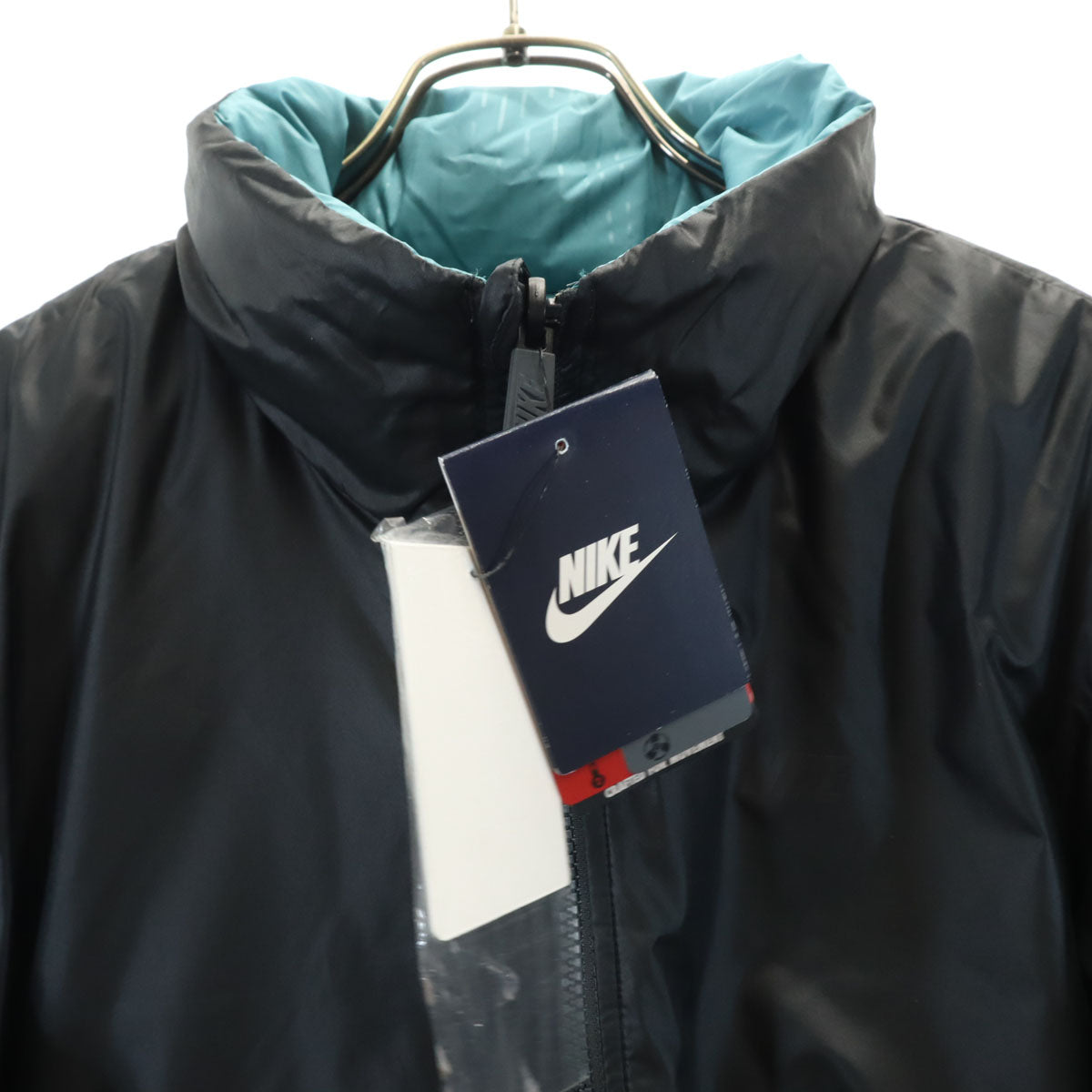 未使用 NIKE ナイキ リバーシブル ダウンジャケット S グリーングレー メンズ