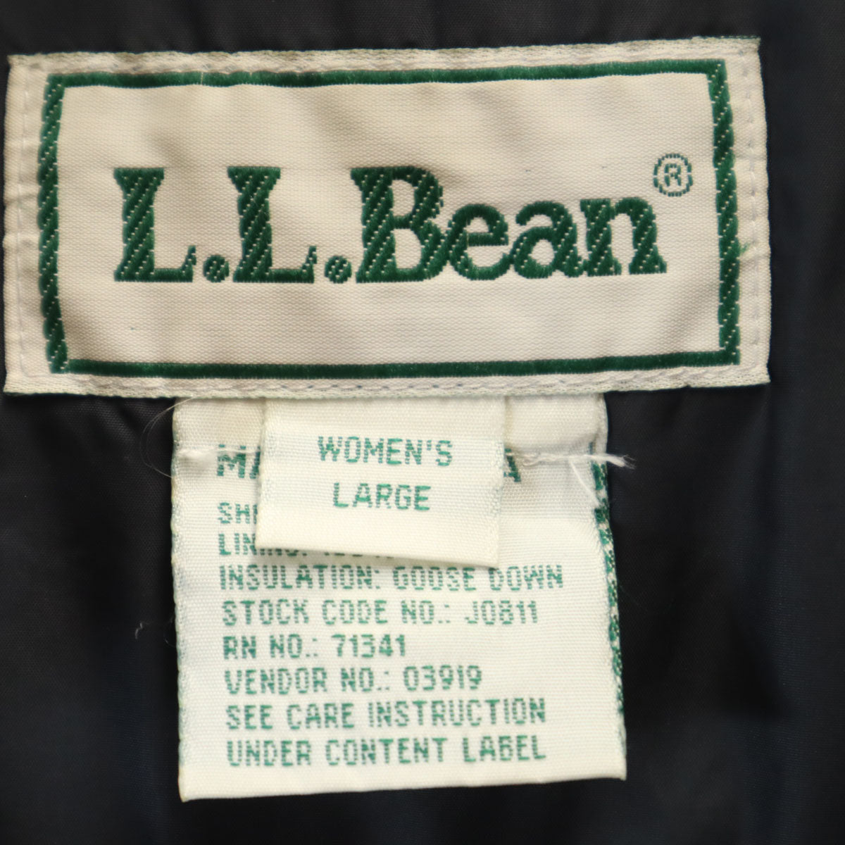 L.L.Bean エルエルビーン 90s オールド ダウンジャケット L ブラック アウトドア レディース