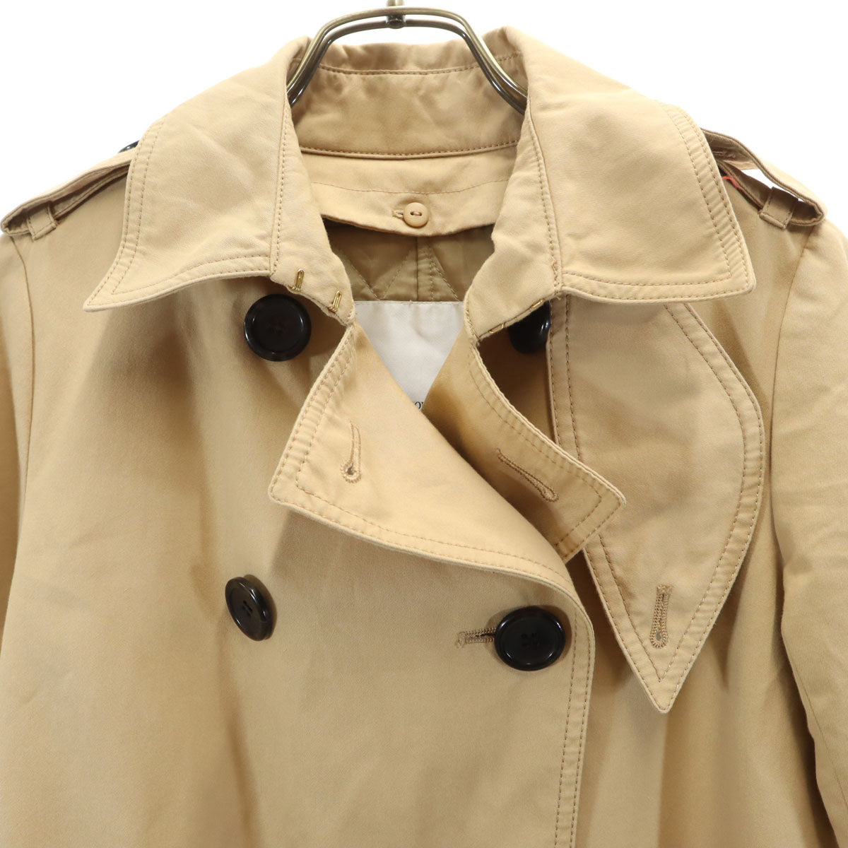 gout commun グーコミューン コート 40 ベージュ 中綿ライナー付き レディース