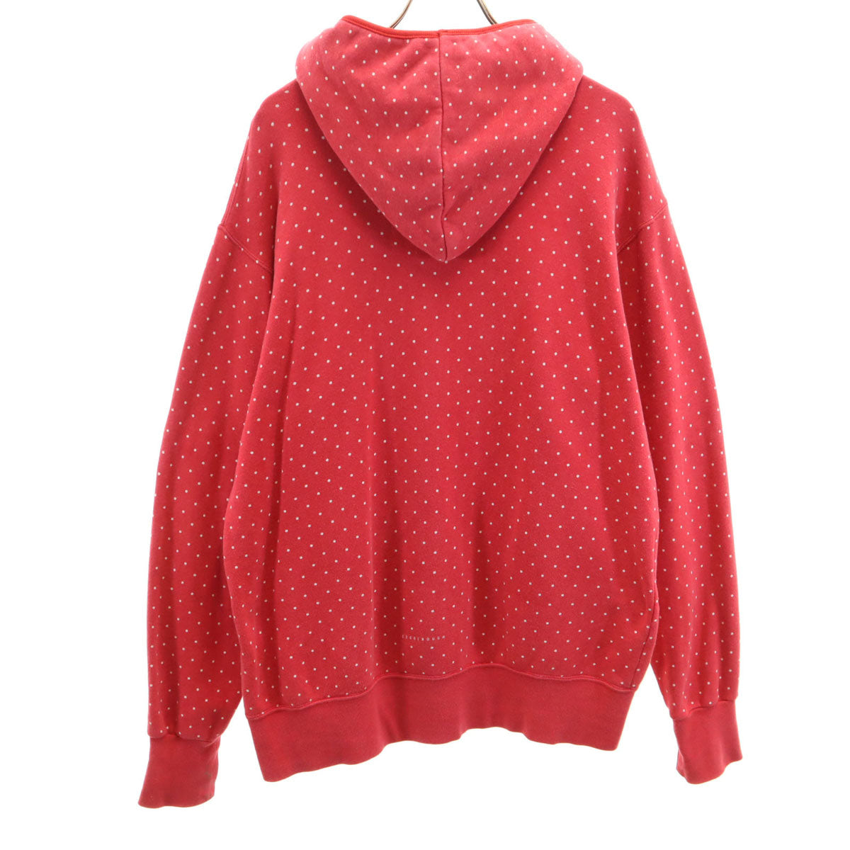 GOODENOUGH グッドイナフ 2001年 ドット柄 長袖 パーカー L レッド レディース