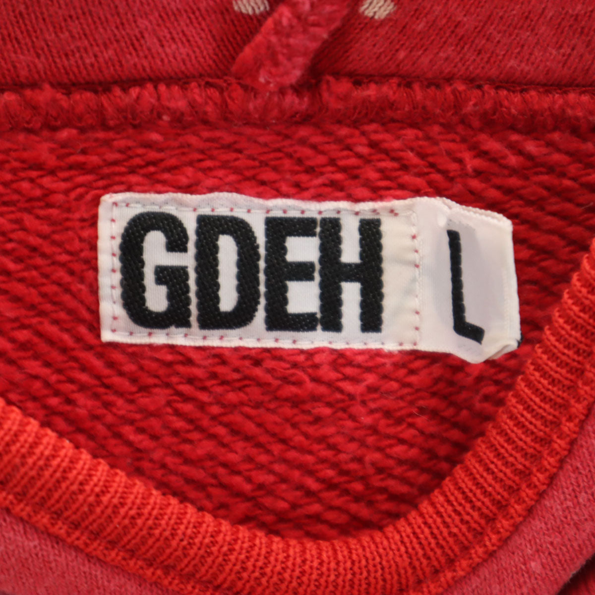 GOODENOUGH グッドイナフ 2001年 ドット柄 長袖 パーカー L レッド レディース