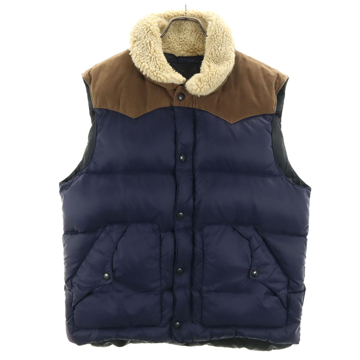 DENIMU&SUPPLY RALPH LAUREN デニムアンドサプライ ラルフローレン ウエスタンヨーク ダウンベスト ネイビー メンズ