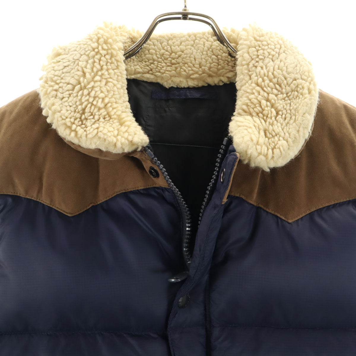 DENIMU&SUPPLY RALPH LAUREN デニムアンドサプライ ラルフローレン ウエスタンヨーク ダウンベスト ネイビー メンズ