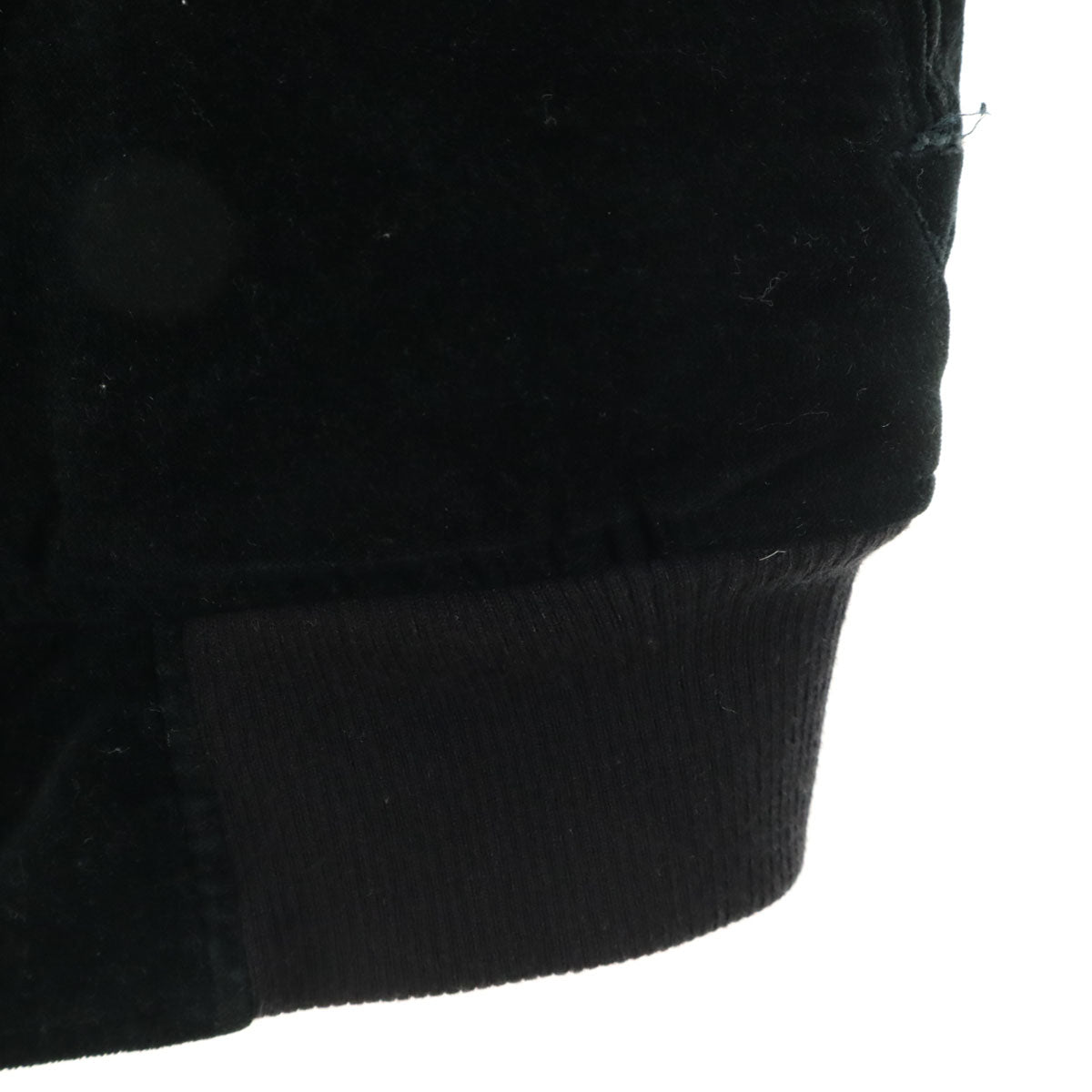 HYSTERIC GLAMOUR ヒステリックグラマー バック刺繍 ベロア ジャケット S ブラック 中綿 メンズ