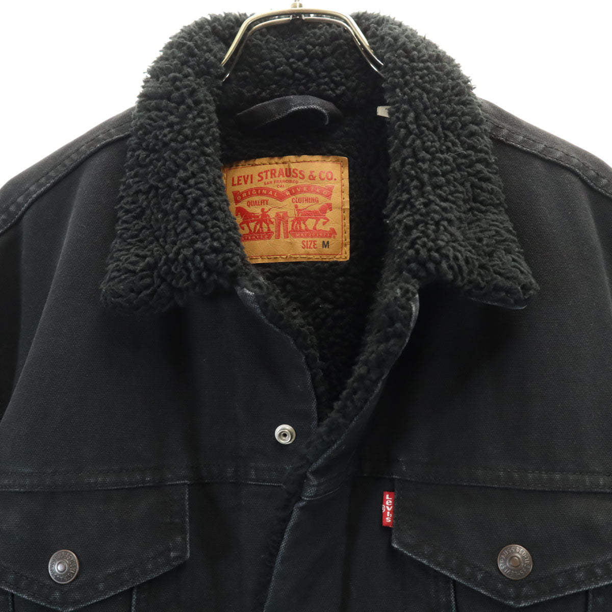 Levi's リーバイス デニムジャケット M ブラック 裏ボア ジージャン メンズ